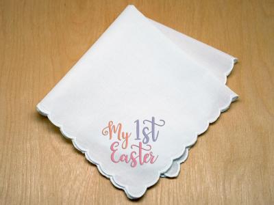 My First Easter Print Handkerchief