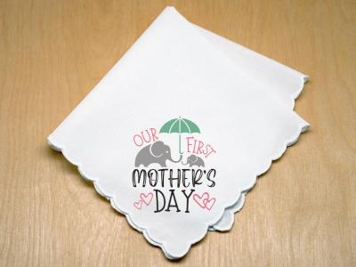 First Mothers Day Celebration Print Handkerchief