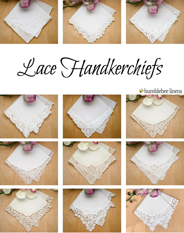 Lace Handkerchiefs, Lace Hankies, Wedding Lace