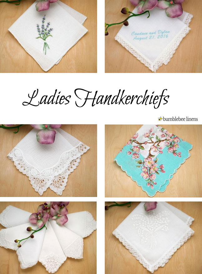 womens white handkerchief