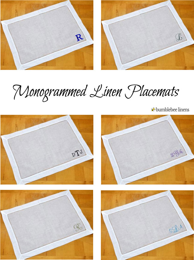 Monogrammed Placemat