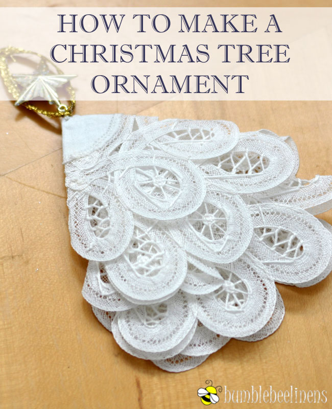 Making a Christmas Tree Ornament From Doilies