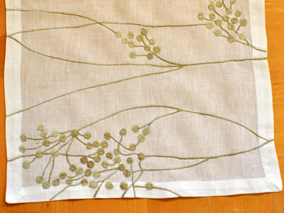 4 Pc Set Botanical Linen Placemats