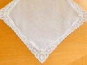 Pinwheel German Guipure Lace Ladies Handkerchief