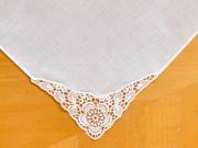 Floral German Guipure Lace Ladies Handkerchief