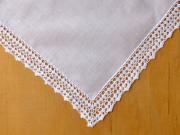 Set of 3 Crochet Lace Wedding Handkerchiefs