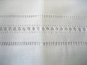 Set of 4 Hemstitched and Drawnwork Linen Hand Towels