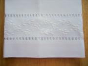 Set of 4 Linen Hand Towels with a Floral Vine Design