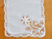 4 Pc Set Floral Battenburg Lace Placemats