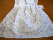 Cotton Teapot Cover with a Battenburg Lace Overlay