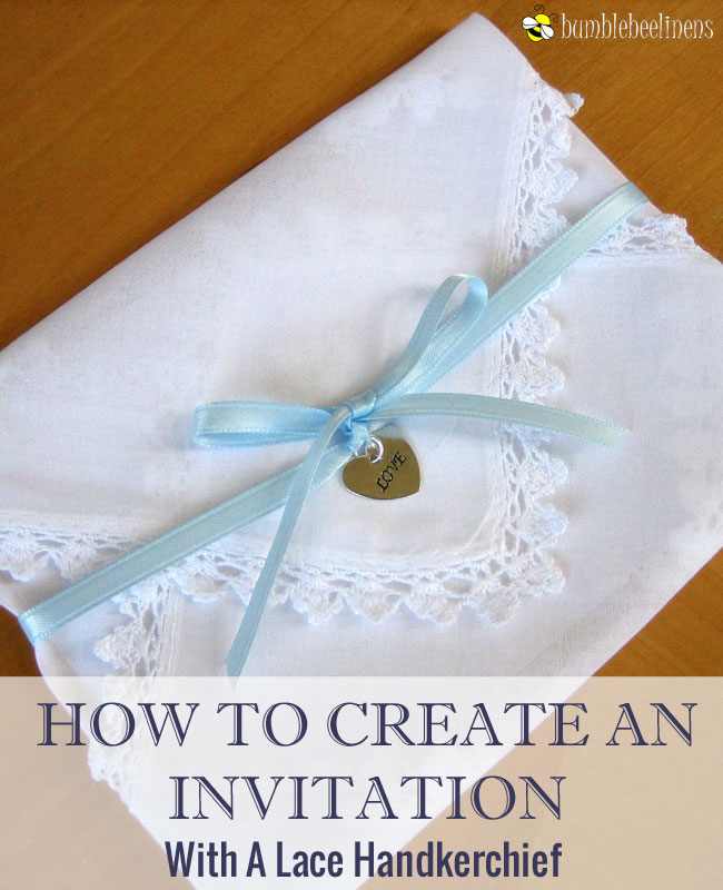 Making An Invitation Out Of Handkerchiefs