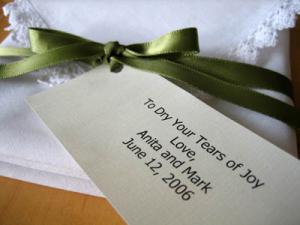 Hankie Wedding Favor