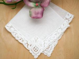 Regal German Guipure Lace Ladies Handkerchief