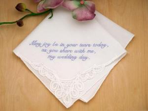 Personalized Up To Three Lines of Your Choice Hankie - Font S