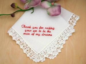 Personalized Up To Three Lines of Your Choice Hankie - Font Q