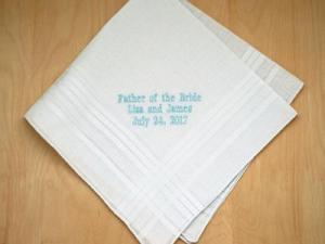 Personalized Up To Three Lines Of Your Choice Hankie Mens Font H