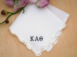Sorority Greek Personalized Ladies Handkerchief