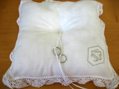 Making Ring Bearer Pillows From Wedding Handkerchiefs