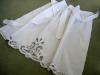 White Cotton Battenburg Half Length Bibless Apron