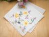 Set of 3 Yellow Flower Bridal Handkerchiefs