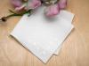 Ecru Autumn Leaf German Guipure Lace Ladies Handkerchief