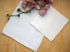 Bride and Groom Wedding Handkerchief Set with Lily of the Valley