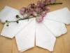 Bridal Set of 6 Different Wedding Handkerchiefs - Set F