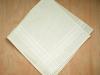 Set of 3 Ivory Woven Mens Handkerchiefs with Thin Satin Stripes