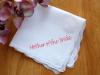 Personalized Line of Your Choice Hankie - Small Font G