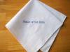 Personalized Line of Your Choice Hankie - Mens Font H