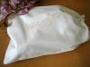 Ecru Cotton Shoe Bag with Ecru Embroidery