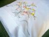 Pair of Cotton Pillowcases with Colorful Bouquet of Daisies