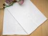 Set of 4 Linen Hand Towels with a Regal Cutwork Design