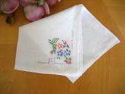 Set of 3 Floral Embroidered Handkerchiefs