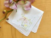 Set of 3 Butterfly Embroidered Ladies Handkerchiefs