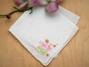 Set of 3 Whimsical Strawberry Childrens Hankie