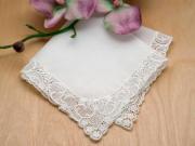 Almond German Guipure Lace Ladies Handkerchief