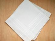 Set of 6 Mens Handkerchiefs with Satin Stripes