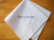 Personalized Line of Your Choice Hankie - Mens Font H