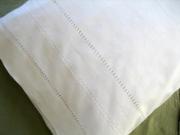 Pair of Cotton Pillowcases with Circle Band Design