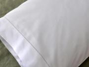 Pair of White Cotton Hemstitched Edge Pillowcases