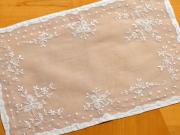 4 Pc Set Floral Organdy Placemats