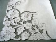 Ecru Table Runner with Autumn Leaf Design