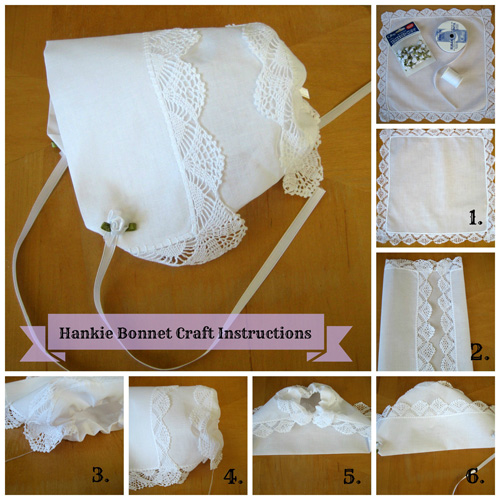 handkerchief baby bonnet