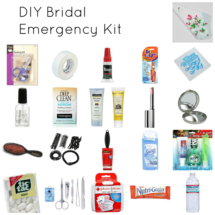 Printable Emergency Kit For Wedding Day
