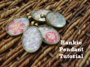 DIY Tutorial: How To Make A Handkerchief Necklace Pendant - Bumblebee ...