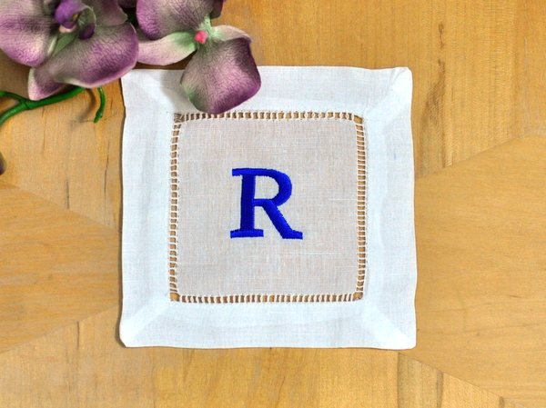 Monogrammed Cocktail Napkins