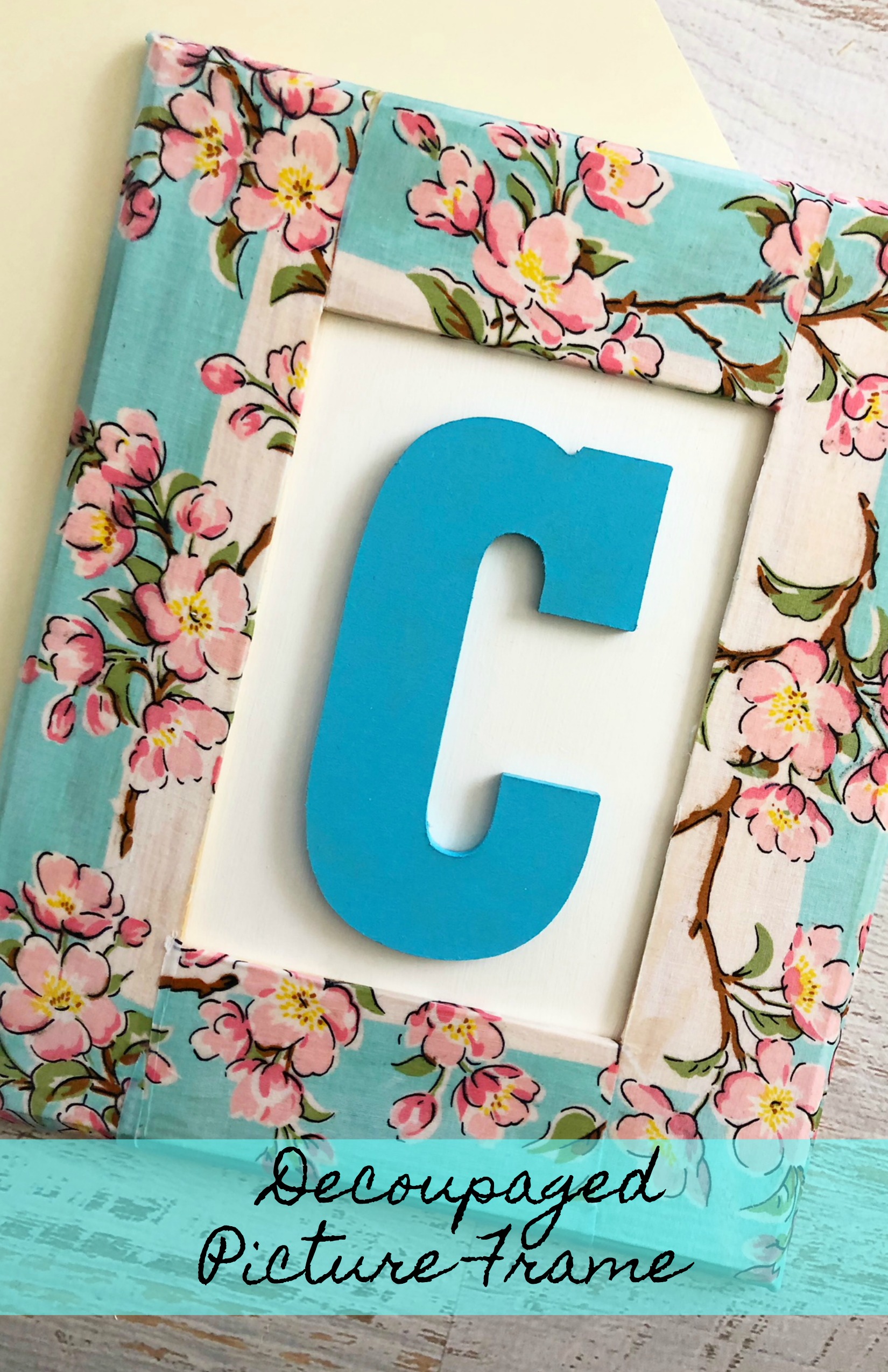 Decoupage Tissue Paper Frames - Crafty Chica