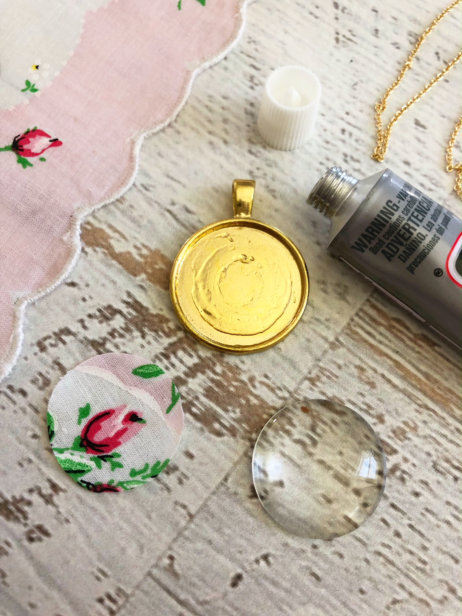  Our Handkerchief Pendant Necklace is a beautiful way to upcycle your favorite handkerchief.