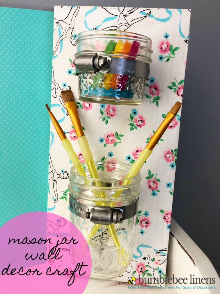 How To Make A Mason Jar Wall Decor Craft - Bumblebee Linens